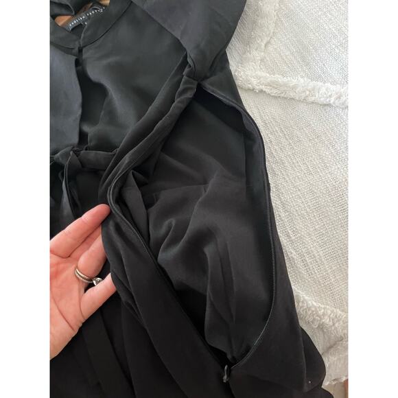 English Factory | NWOT Witchy Black Tie-Front Bell Sleeve Mini Dress | Sz S - Picture 9 of 9